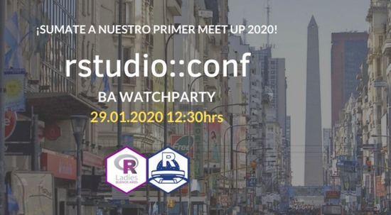¡Watchparty de la RStudio::conf 2020!
